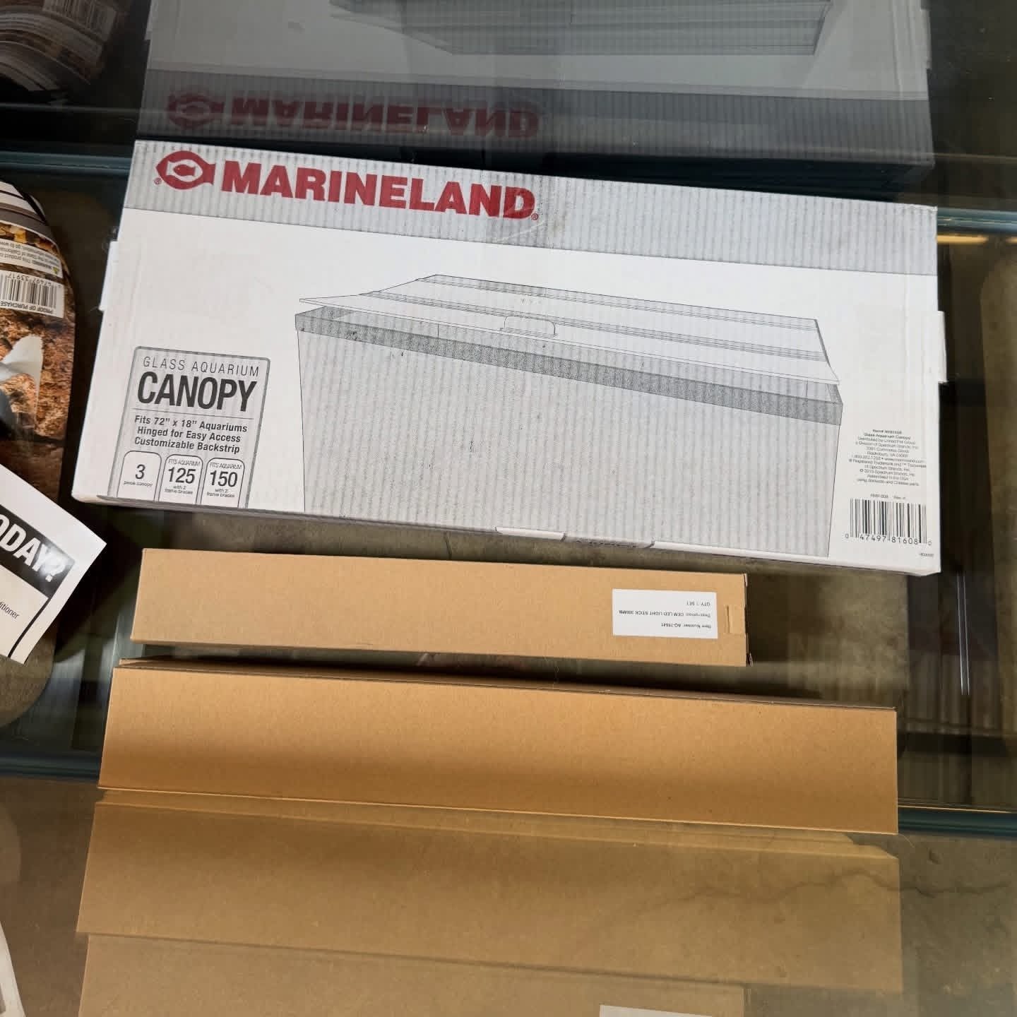 Marineland 125-Gallon Complete Aquarium Bundle + Stand, Glass Tops & LED Lights