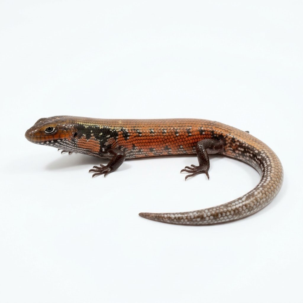 African Fire Skink (Lepidothyris fernandi / Mochlus fernandi)